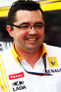 Renault boss Eric Boullier in the paddock