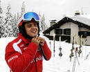 Felipe Massa prepares to hit the slopes