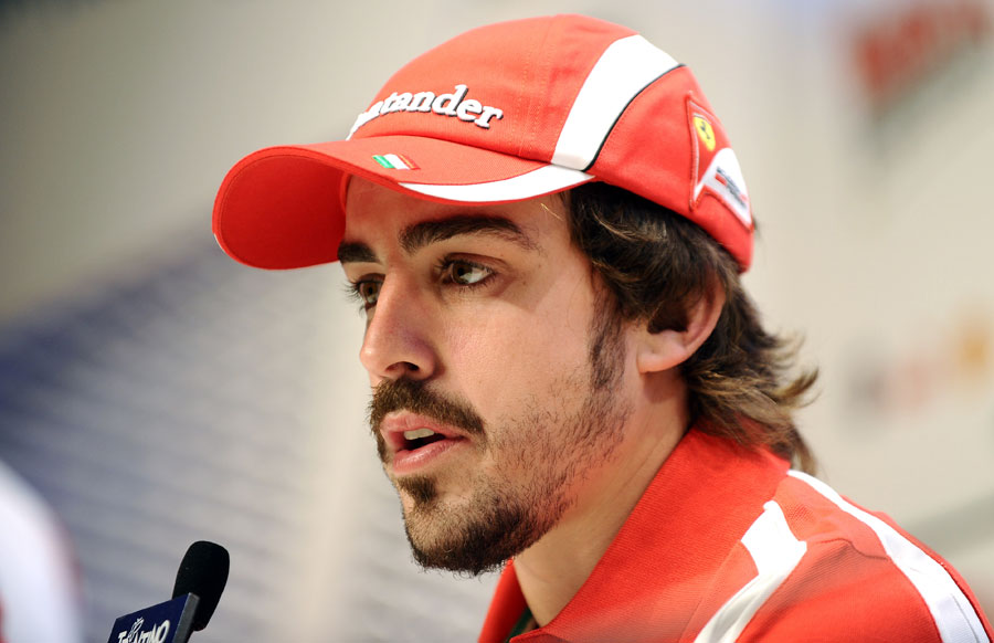 Fernando Alonso answers questions on the 2011 season at Ferrari's media event Wrooom