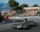 Ronnie Peterson rounds La Rascasse on his way to victory