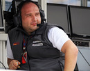 HRT team principal Colin Kolles on the pit wall