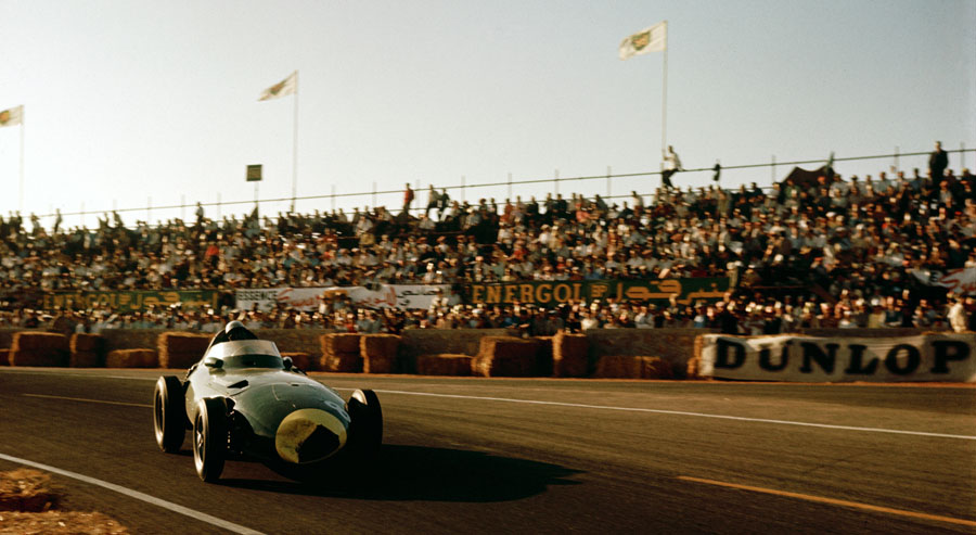 Stirling Moss on his way to victory in Morocco