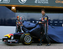 Sebastian Vettel and Mark Webber unveil the new Red Bull RB7 in Valencia