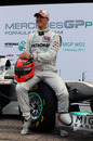 Michael Schumacher and the new Mercedes WO2