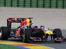 World Champion Sebastian Vettel on track in his new Red Bull RB7 