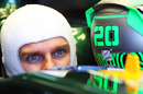 A focused Heikki Kovalainen in the pits