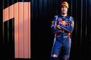 The man to beat - Sebastian Vettel outside Red Bull's garage