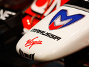 Marussia branding features heavily on the new Virgin MVR-02