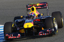 Mark Webber gets back to work in the Red Bull RB7