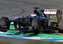 Pastor Maldonado misjudges Jerez's Ayrton Senna chicane