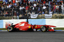 Fernando Alonso out on track
