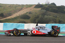Jenson Button out on track at Jerez
