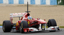 Fernando Alonso in the  Ferrari F150 on the final morning