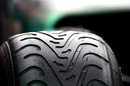 A close up of an intermediate Pirelli tyre