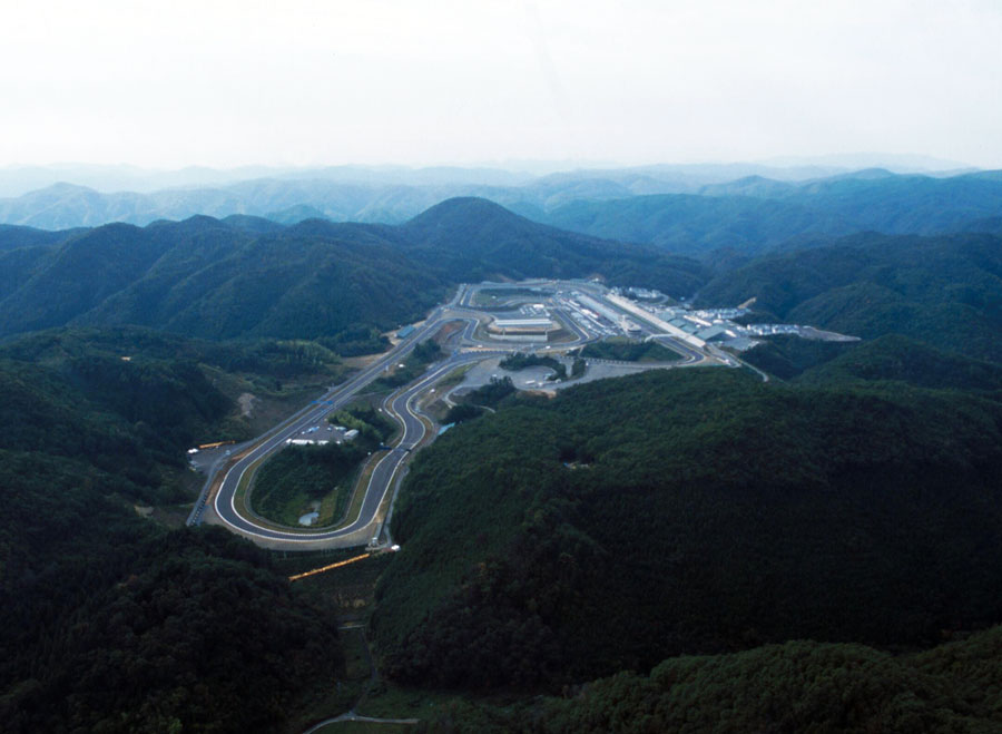 The T1 Aida Circuit nestled in mountains outside Kobe