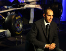 Williams rookie Pastor Maldonado talks at the livery launch of the Williams FW33