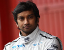 Narain Karthikeyan in the pit lane
