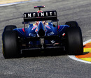Infiniti branding on the Red Bull