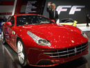 Ferrari president Luca di Montezemolo at the presentation of the new Ferrari FF road car