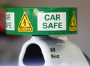 A message between Sauber mechanics to indicate that Sergio Perez's KERS has been disabled 