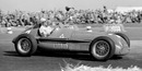 Nino Farina on his way to victory at the 1950 British Grand Prix

