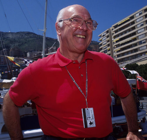 F1 commentator Murray Walker at the Monaco Grand Prix