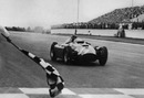Juan Manuel Fangio drove the Lancia-Ferrari D50 to victory in Argentina