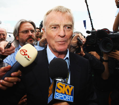 Max Mosley got mobbed by the media