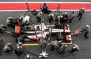 McLaren practise a pit stop on Lewis Hamilton's MP4-26