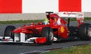 Felipe Massa turns in the Ferrari 150th Italia