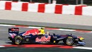 Mark Webber guides his Red Bull through the final chicane