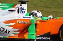 Adrian Sutil at the wheel of the Force India VJM04