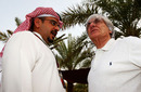 Bernie Ecclestone chats with Shaikh Salman Bin Hamad Al Khalifa