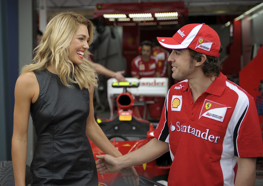 Fernando Alonso charms Australia Grand Prix ambassador Ashley Hart 