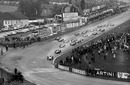 Jim Clark leads the field towards Eau Rouge having started from eighth