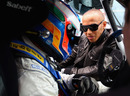 Lewis Hamilton talks to his brother Nic Hamilton ahead of the Renault Clio Cup