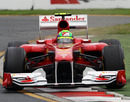 Felipe Massa runs wide in turn one