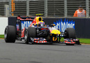 Mark Webber on track in front of his home fans