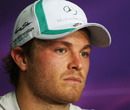 Nico Rosberg faces the press on Thursday