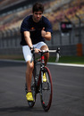 Jaime Alguersuari reacquaints himself with the track
