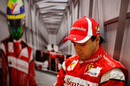 Felipe Massa pauses for thought between sessions