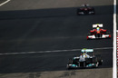 Nico Rosberg leads Felipe Massa