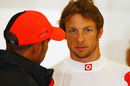 Jenson Button reflects on a disappointing qualifying session with Lewis Hamilton