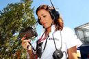 The BBC's Natalie Pinkham keeps an eye on the action